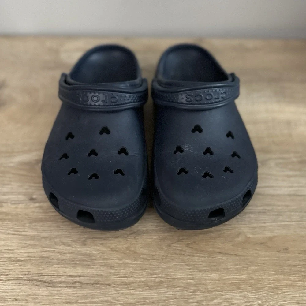 Disney Crocs Mickey Mouse Ears Navy Blue Clogs Comfort Travel 9 Womens‎ 7 Mens
